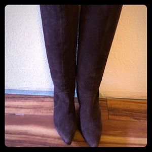 Dark Brown Suede tall boots